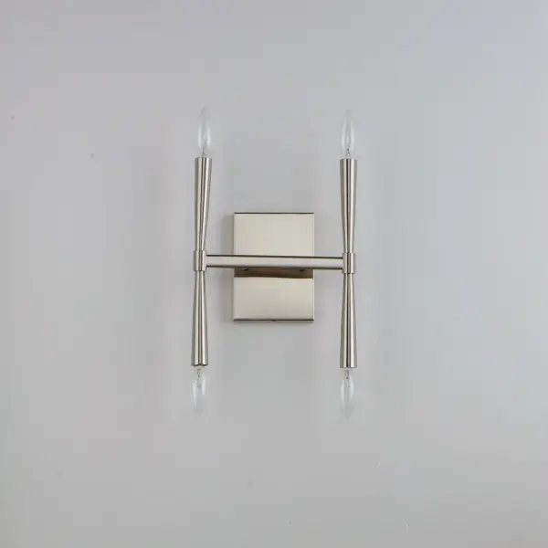 Rome Four Light Wall Sconce in Satin Nickel - Image 2