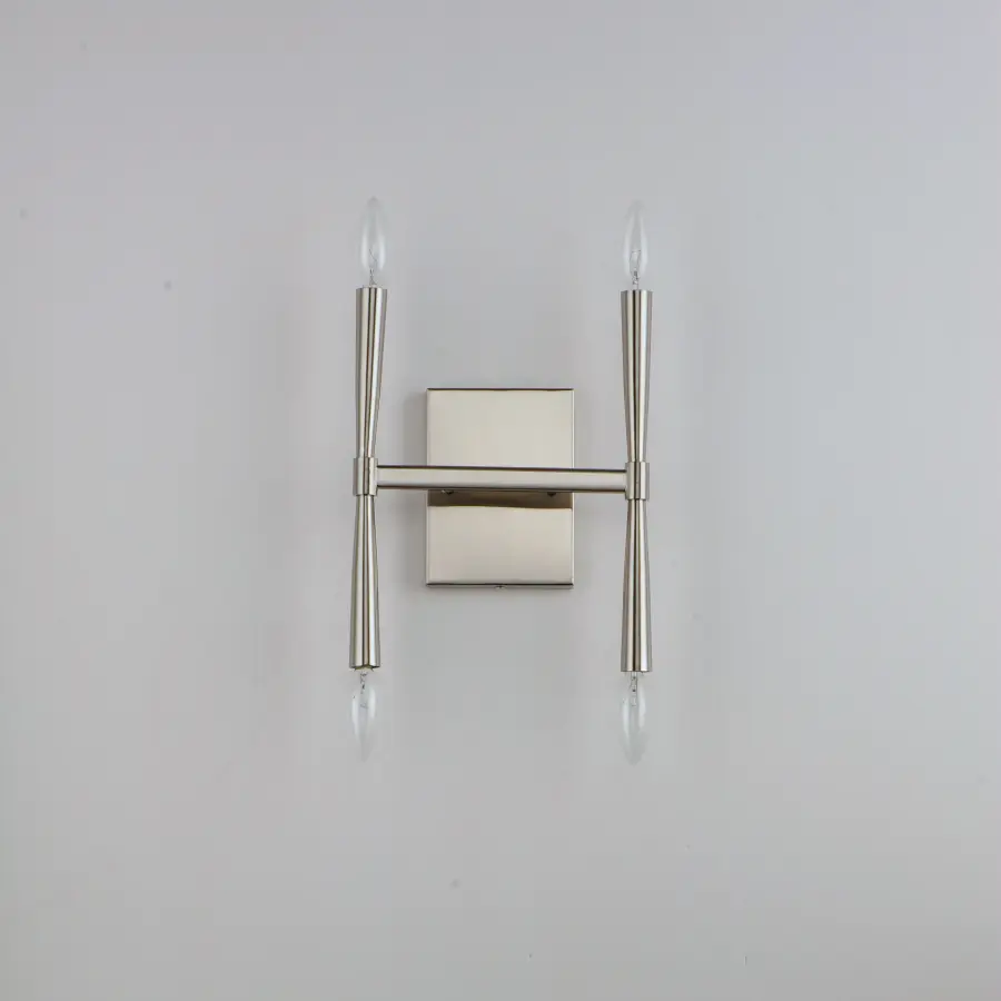 Rome Four Light Wall Sconce in Satin Nickel - Image 2