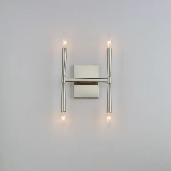 Rome Four Light Wall Sconce in Satin Nickel - Image 3