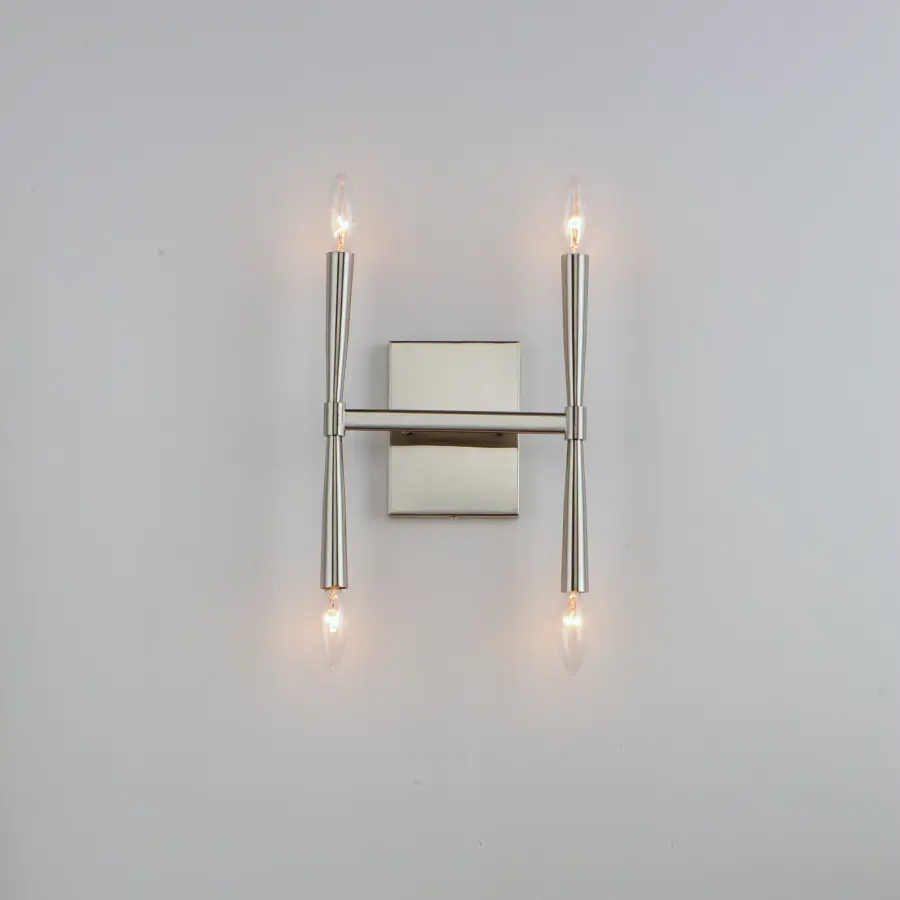 Rome Four Light Wall Sconce in Satin Nickel - Image 3