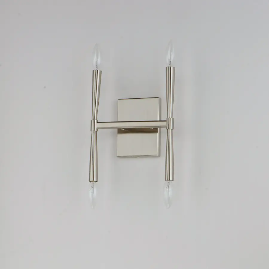 Rome Four Light Wall Sconce in Satin Nickel - Image 4