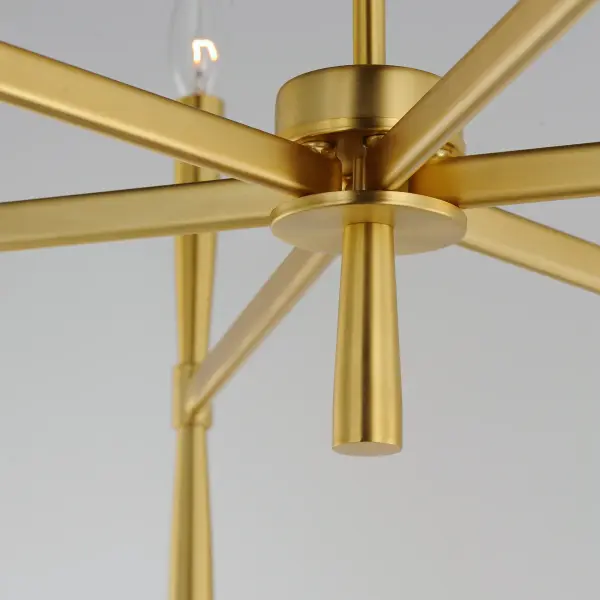 Rome 12-Light Chandelier in Satin Brass - Image 4
