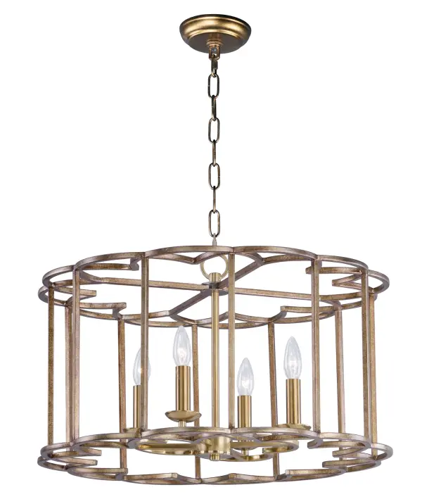 A frame of intersecting semi circles creates an interesting open air design.  The frames are finished in our Bronze Fusion which is a contrasting combination of mottled bronze with polished accents.   Many of these are large scale for the bold statement while some are pared back for attractive price points.