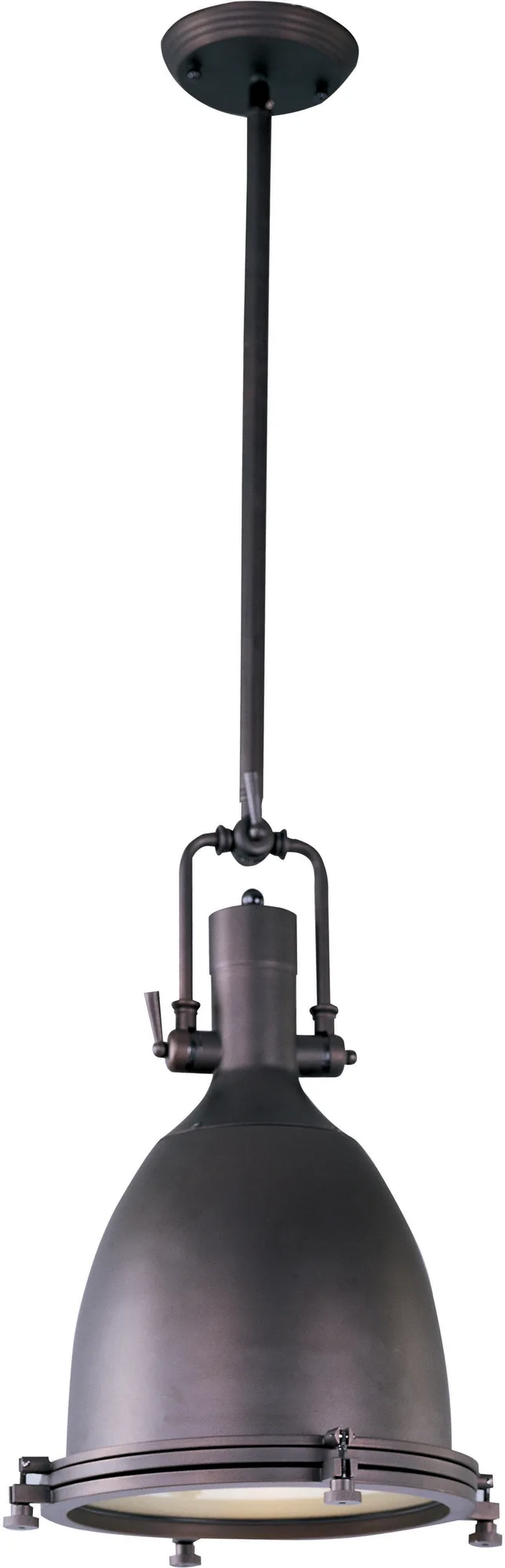 Hi-Bay One Light Pendant in Bronze