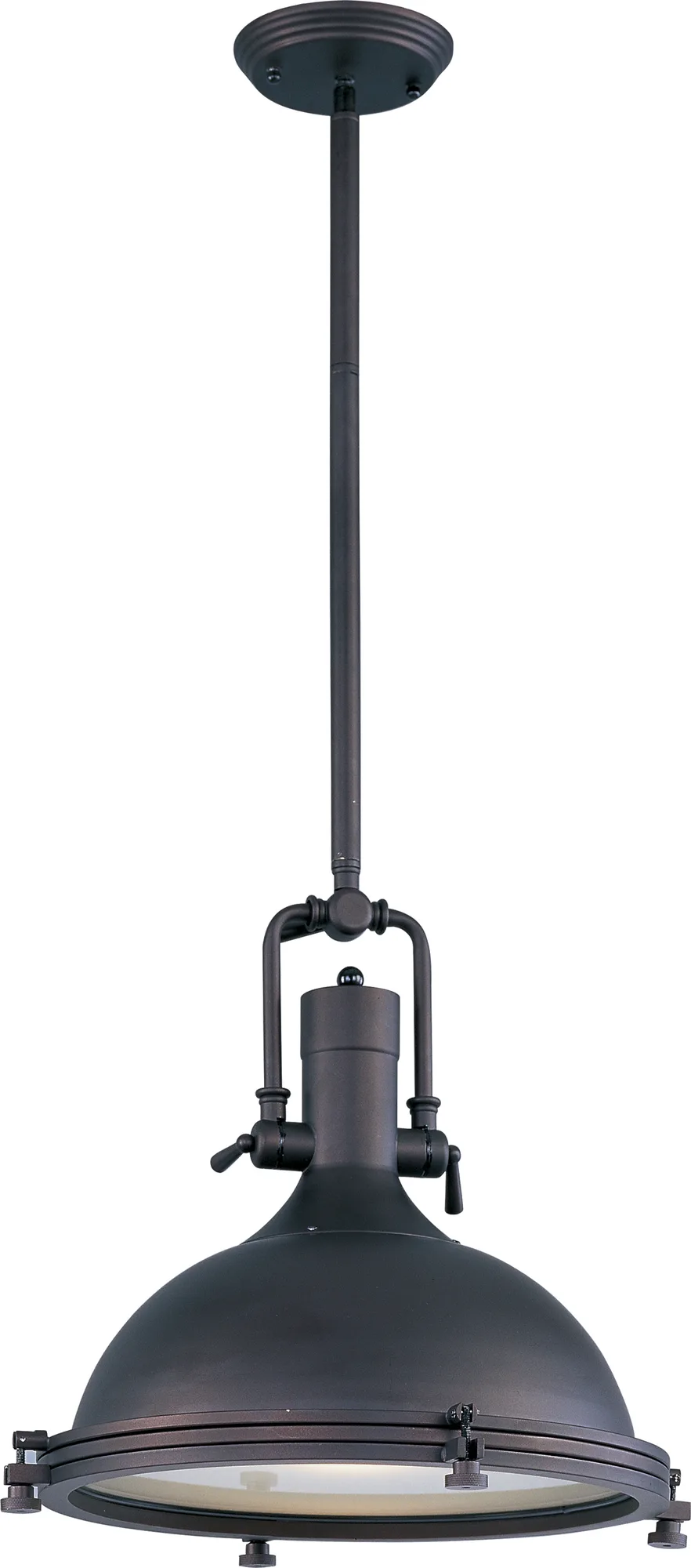 Hi-Bay One Light Pendant in Bronze