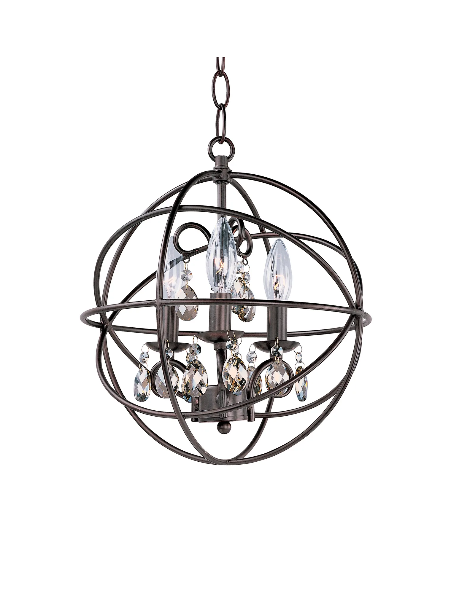 Orbit Three Light Pendant in Oil Rubbed Bronze