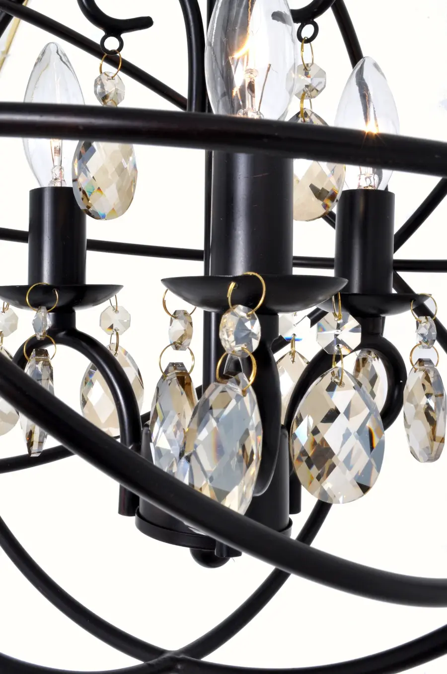 Orbit 3-Light Mini Chandelier in Oil Rubbed Bronze - Image 3
