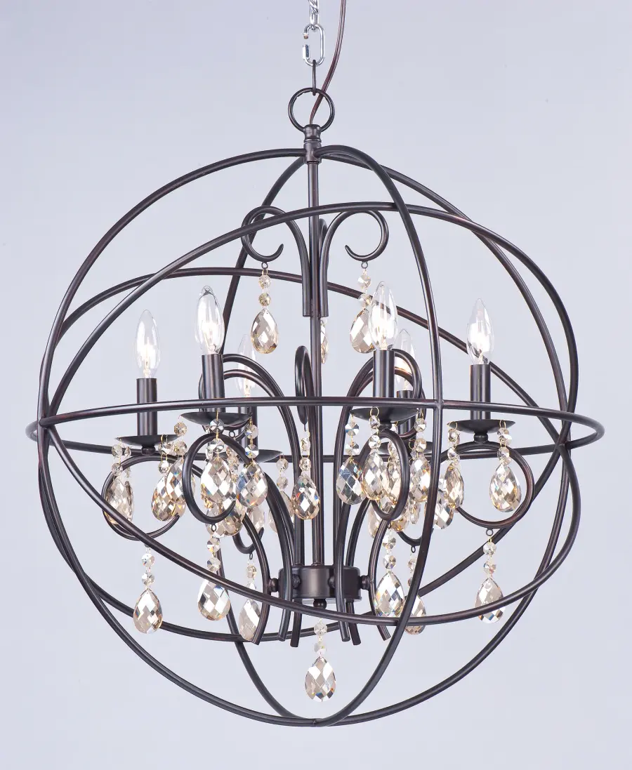 Orbit 6-Light Pendant in Oil Rubbed Bronze - Image 3