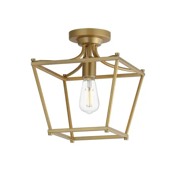 Chain conversion kit sold separately. Collection: Clifton Finish: Natural Aged Brass Width: 10.00" Height: 11.75" Length: 10.00" Weight: 3.52 lb Chain: 36" Wire: 72" Canopy: 4.75"x4.75"x0.75" Number of Bulbs: 1 Maximum Wattage: 60.00 W Bulb Base: E26 Medium Light Source: Incandescent Voltage: 120.00 V Material: Steel Safety Listing: cETLus Manufacturer Warranty: 3 Spec Sheet