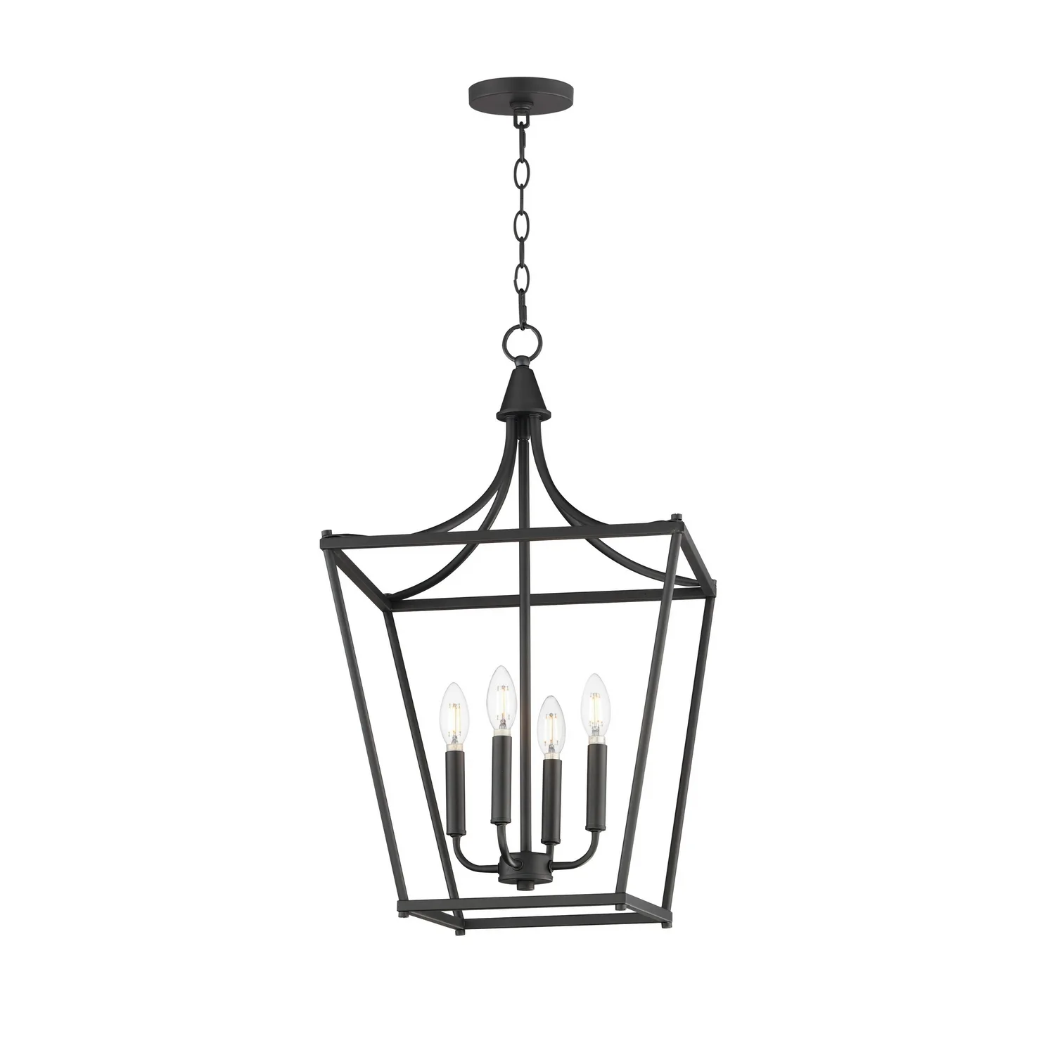 Clifton Four Light Pendant in Black