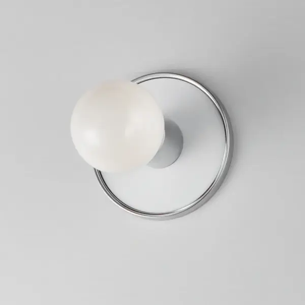 Hollywood One Light Wall Sconce in Polished Chrome - Image 4