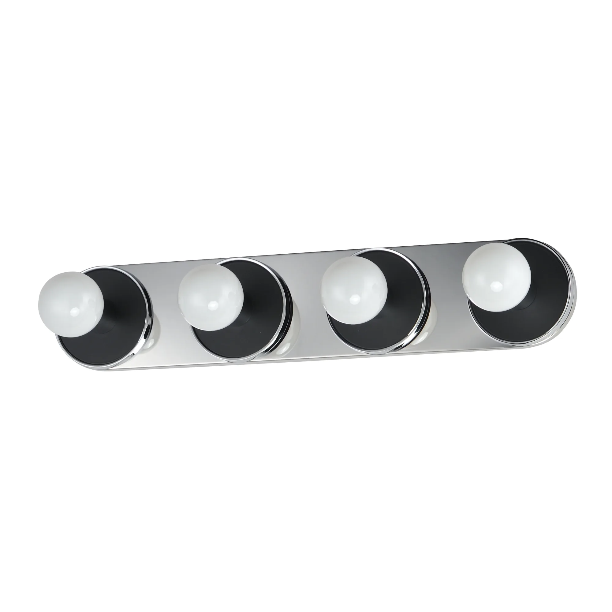 Hollywood Four Light Wall Sconce in Polished Chrome