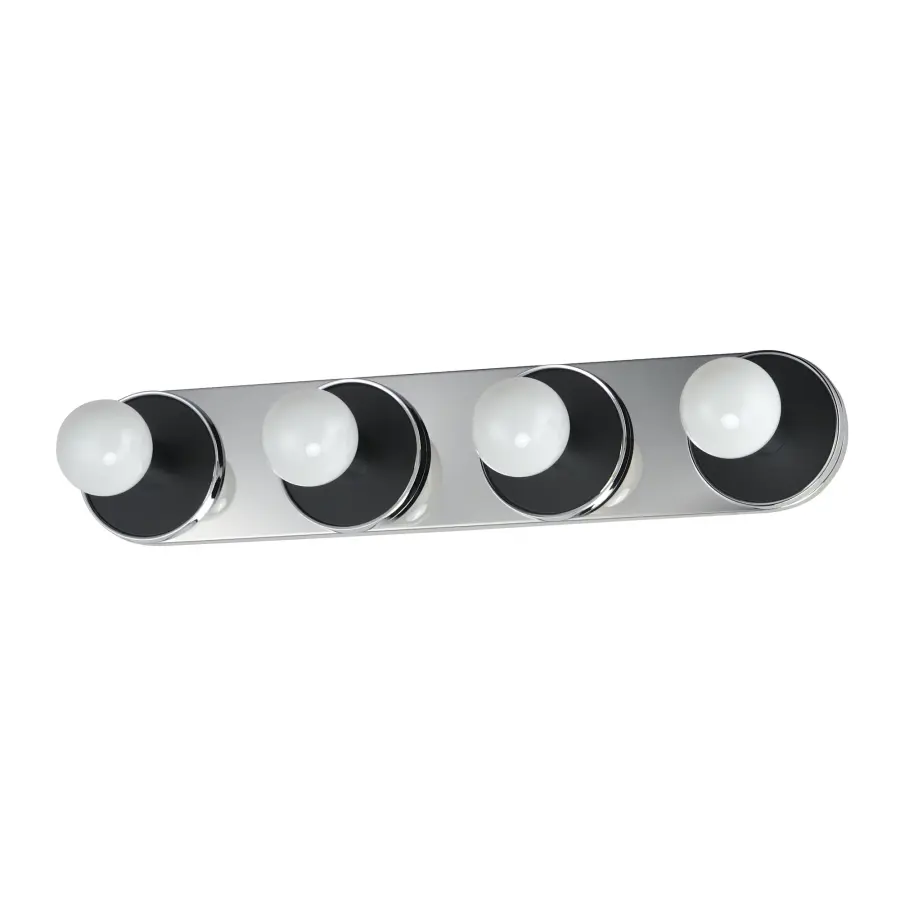 Hollywood Four Light Wall Sconce in Polished Chrome - Image 1