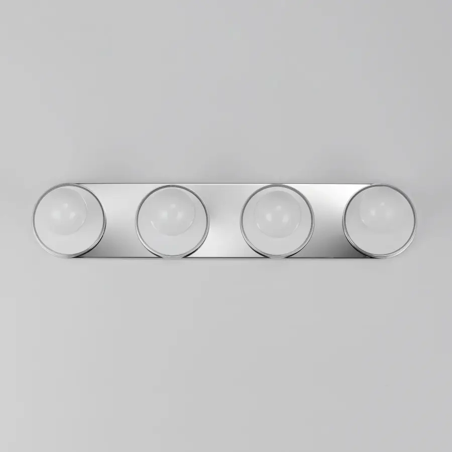 Hollywood Four Light Wall Sconce in Polished Chrome - Image 2
