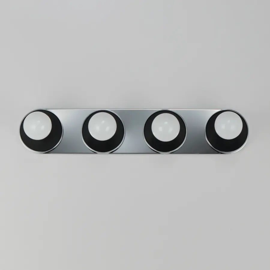 Hollywood Four Light Wall Sconce in Polished Chrome - Image 3