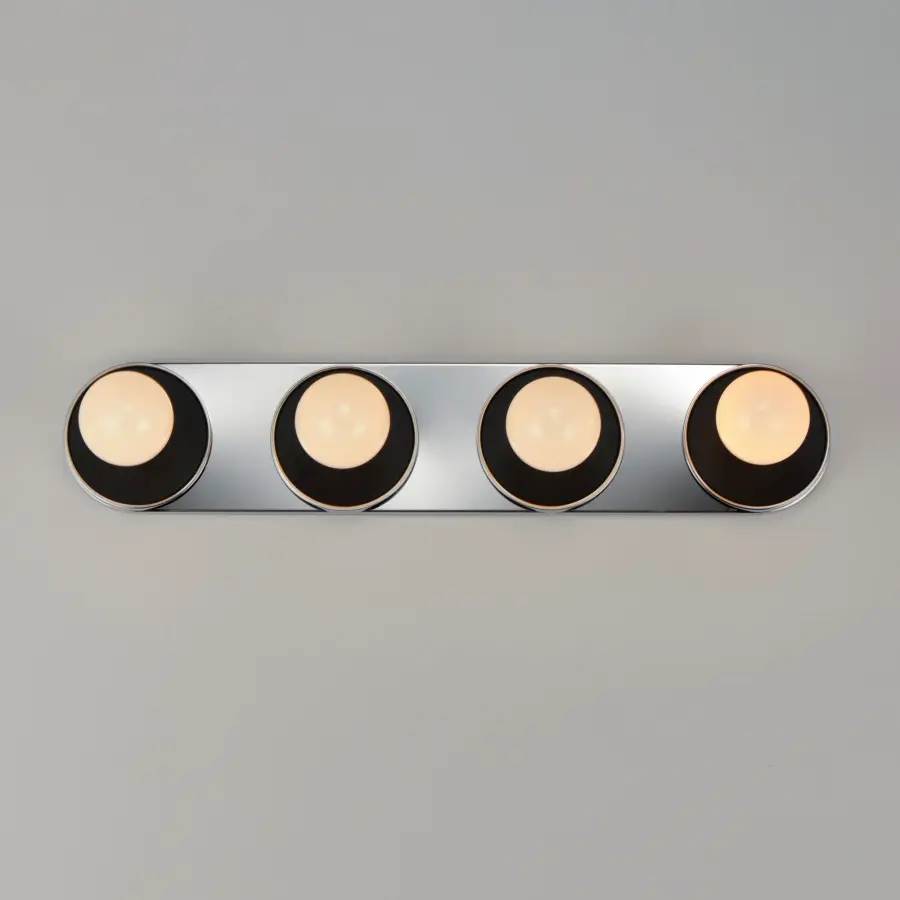 Hollywood Four Light Wall Sconce in Polished Chrome - Image 4