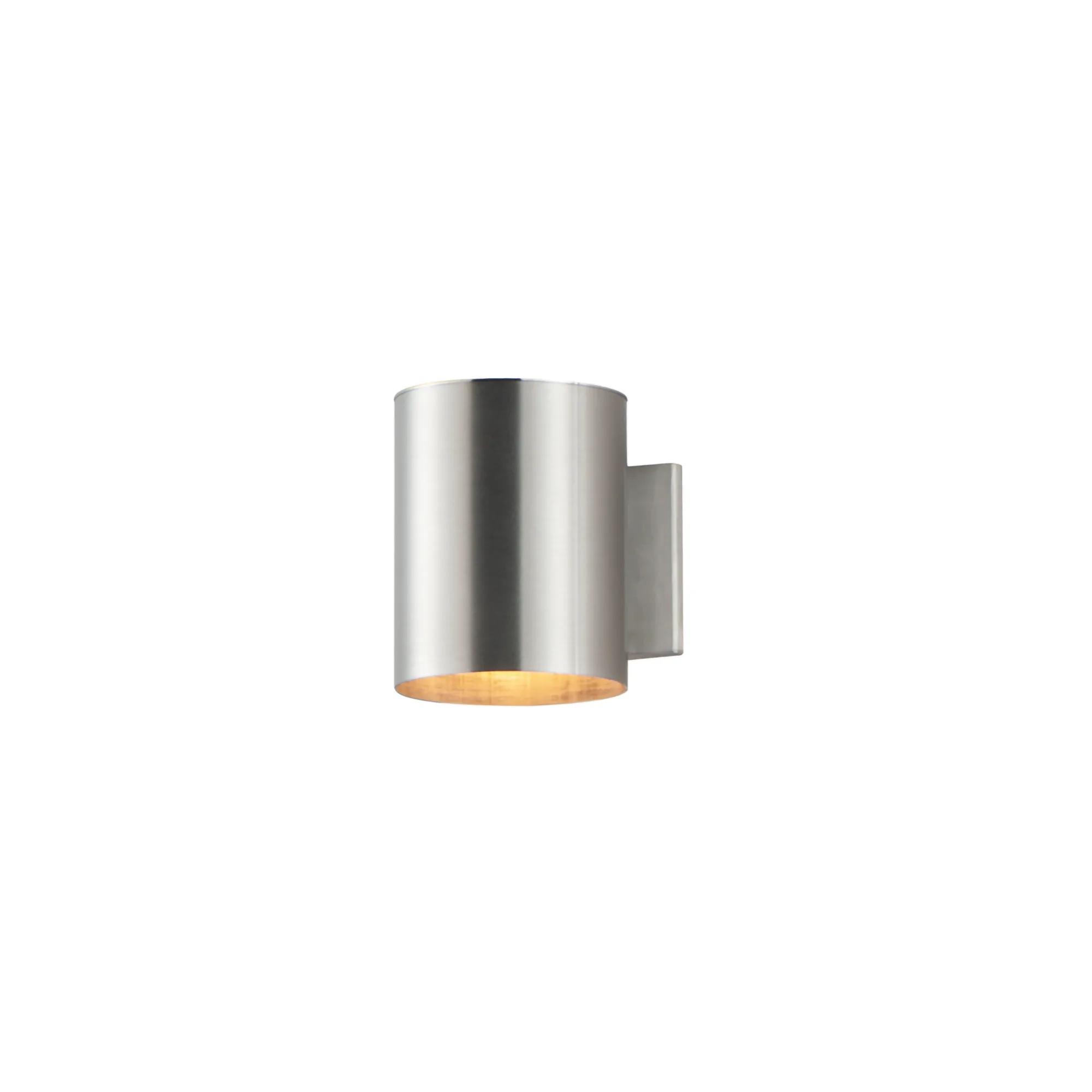 Outpost One Light Outdoor Wall Lantern in Brushed Aluminum