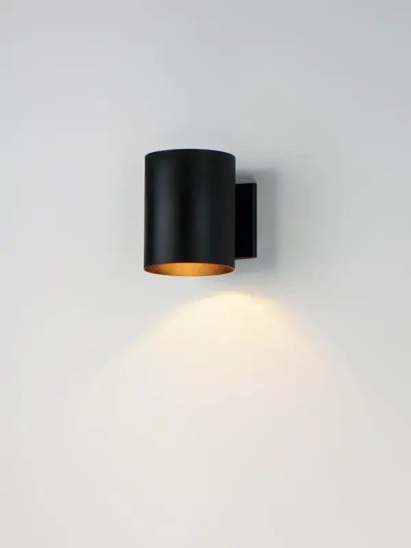 Outpost One Light Outdoor Wall Lantern in Black - Image 3