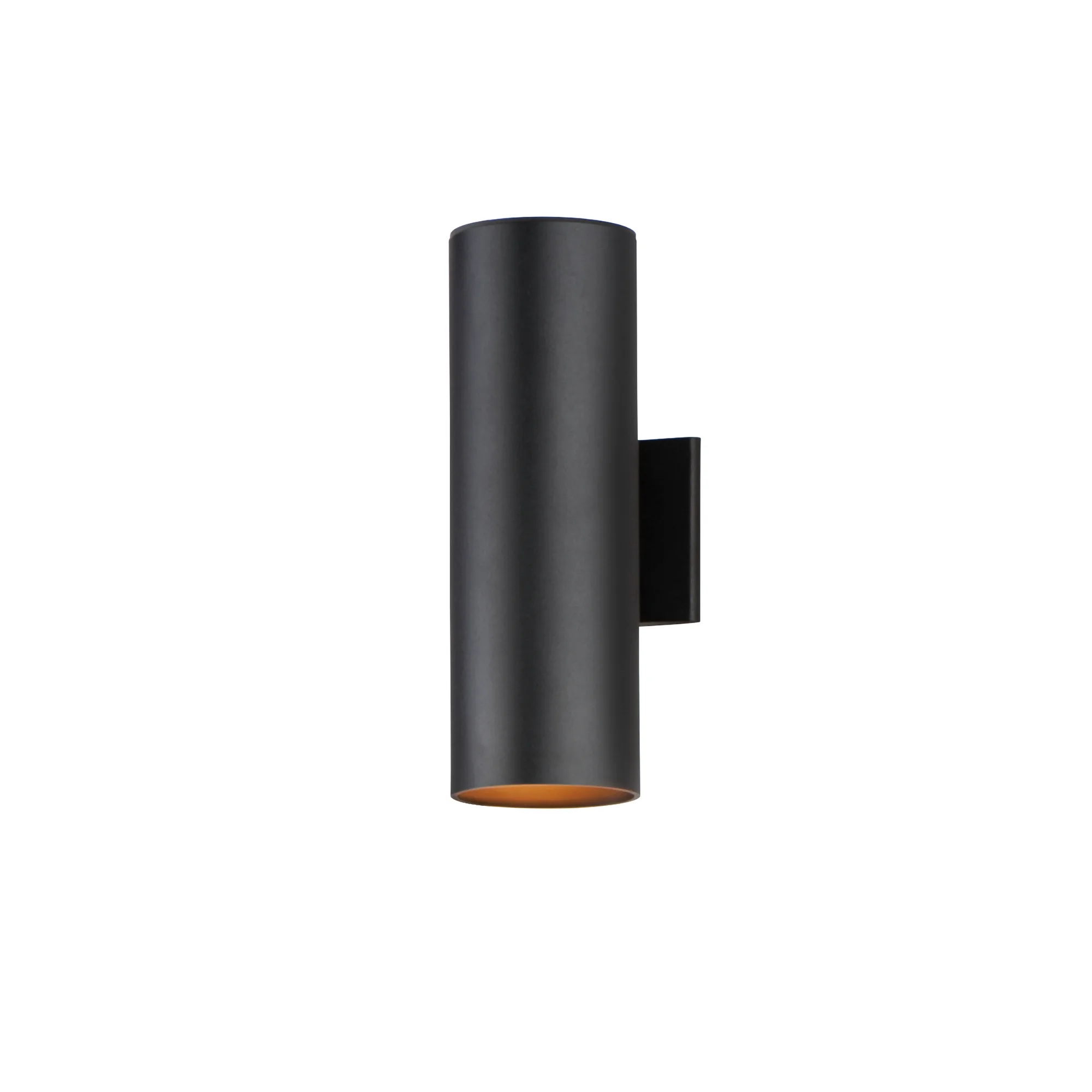 Outpost Two Light Outdoor Wall Lantern in Black