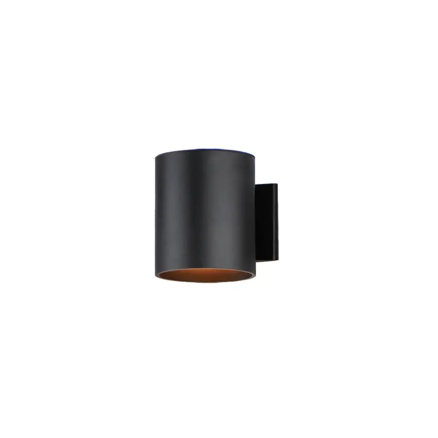 Outpost One Light Outdoor Wall Lantern in Black