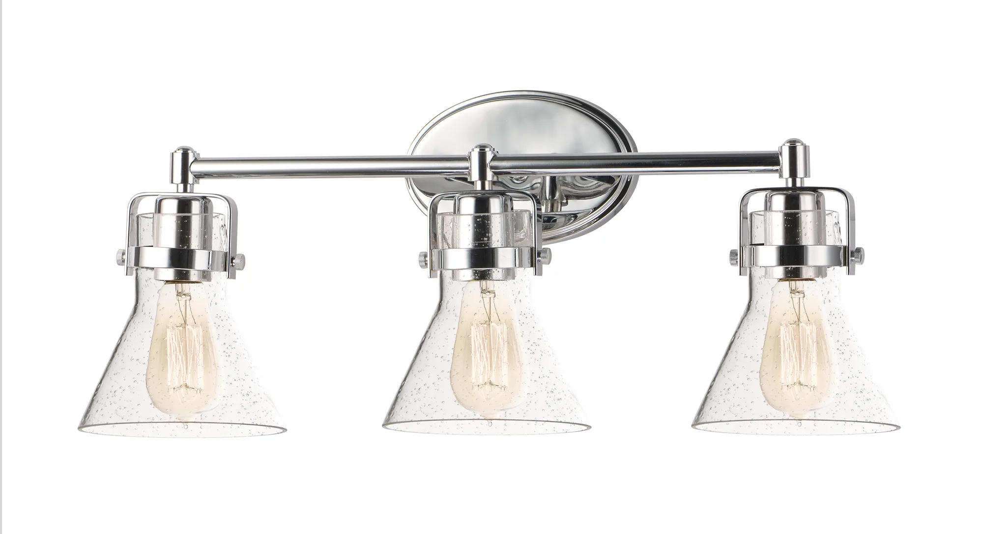 Seafarer 3-Light Bath Vanity in Polished Chrome