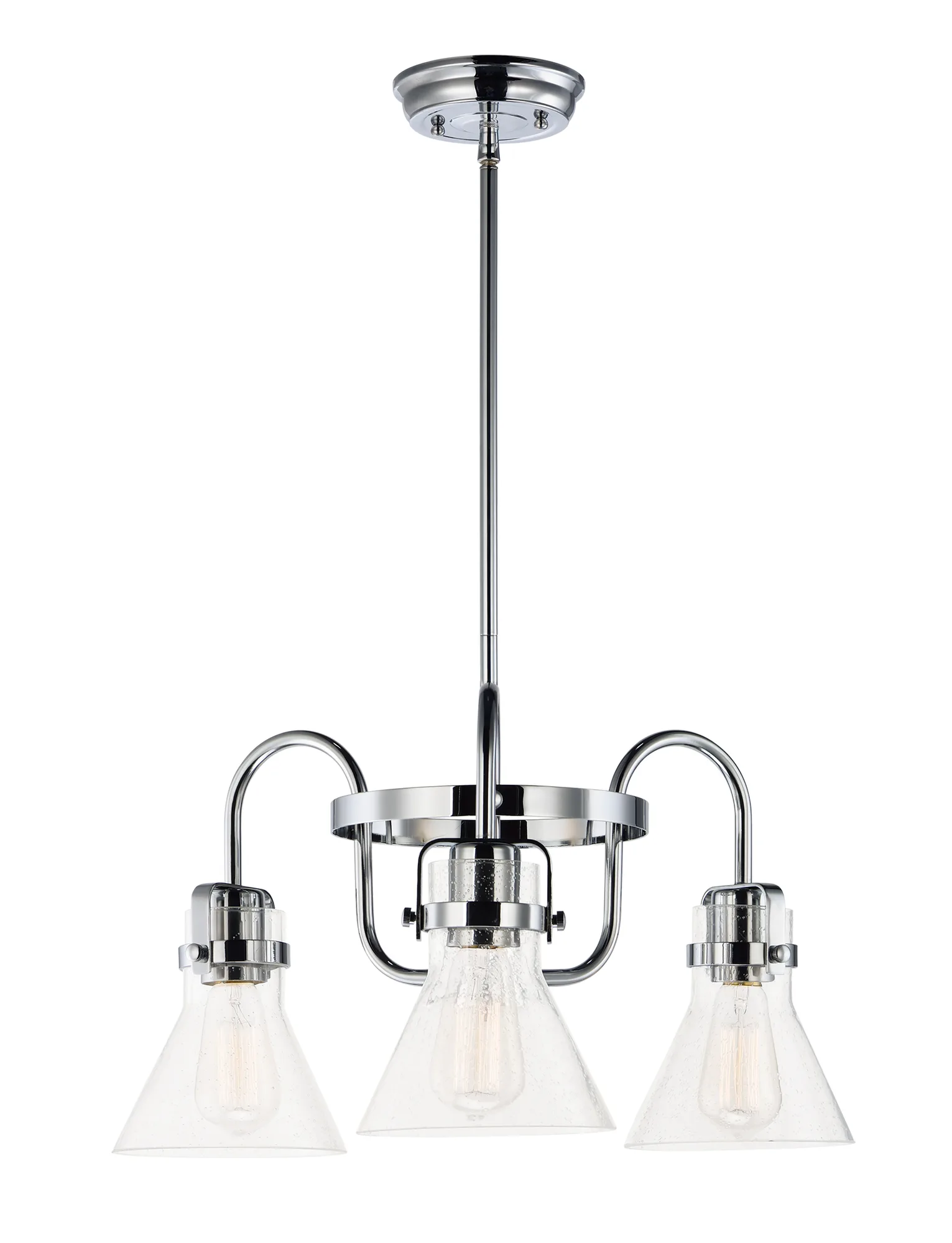 Seafarer Three Light Chandelier in Polished Chrome