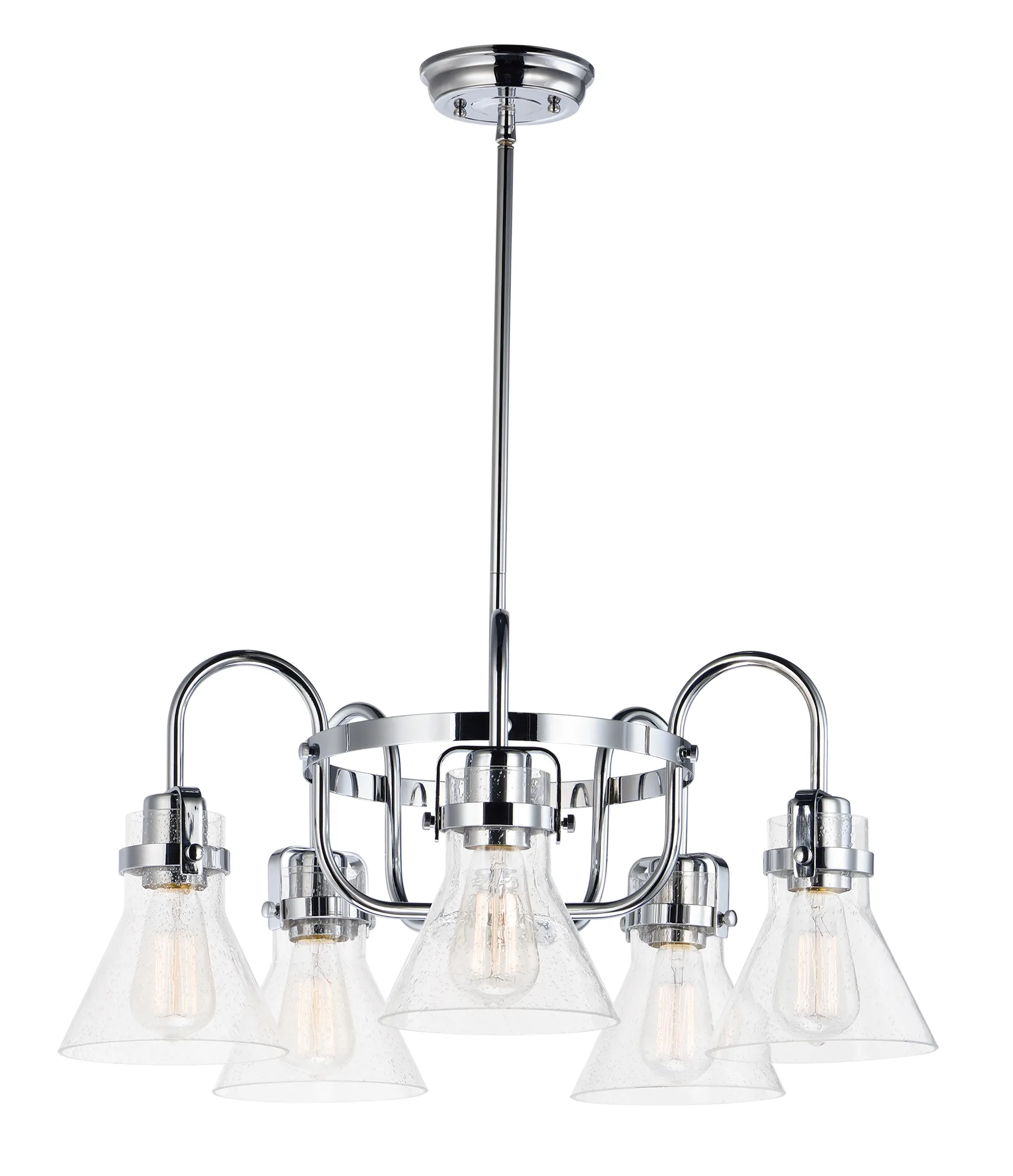 Seafarer Five Light Chandelier in Polished Chrome