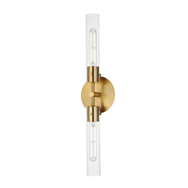 Equilibrium LED Wall Sconce in Natural Aged Brass - Image 1