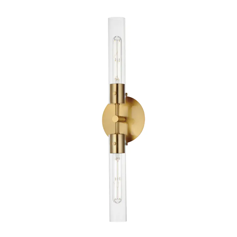 Equilibrium LED Wall Sconce in Natural Aged Brass - Image 1