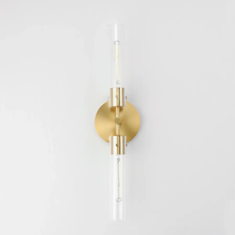 Equilibrium LED Wall Sconce in Natural Aged Brass - Image 2