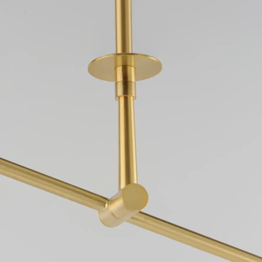 Equilibrium LED Linear Pendant in Natural Aged Brass - Image 3