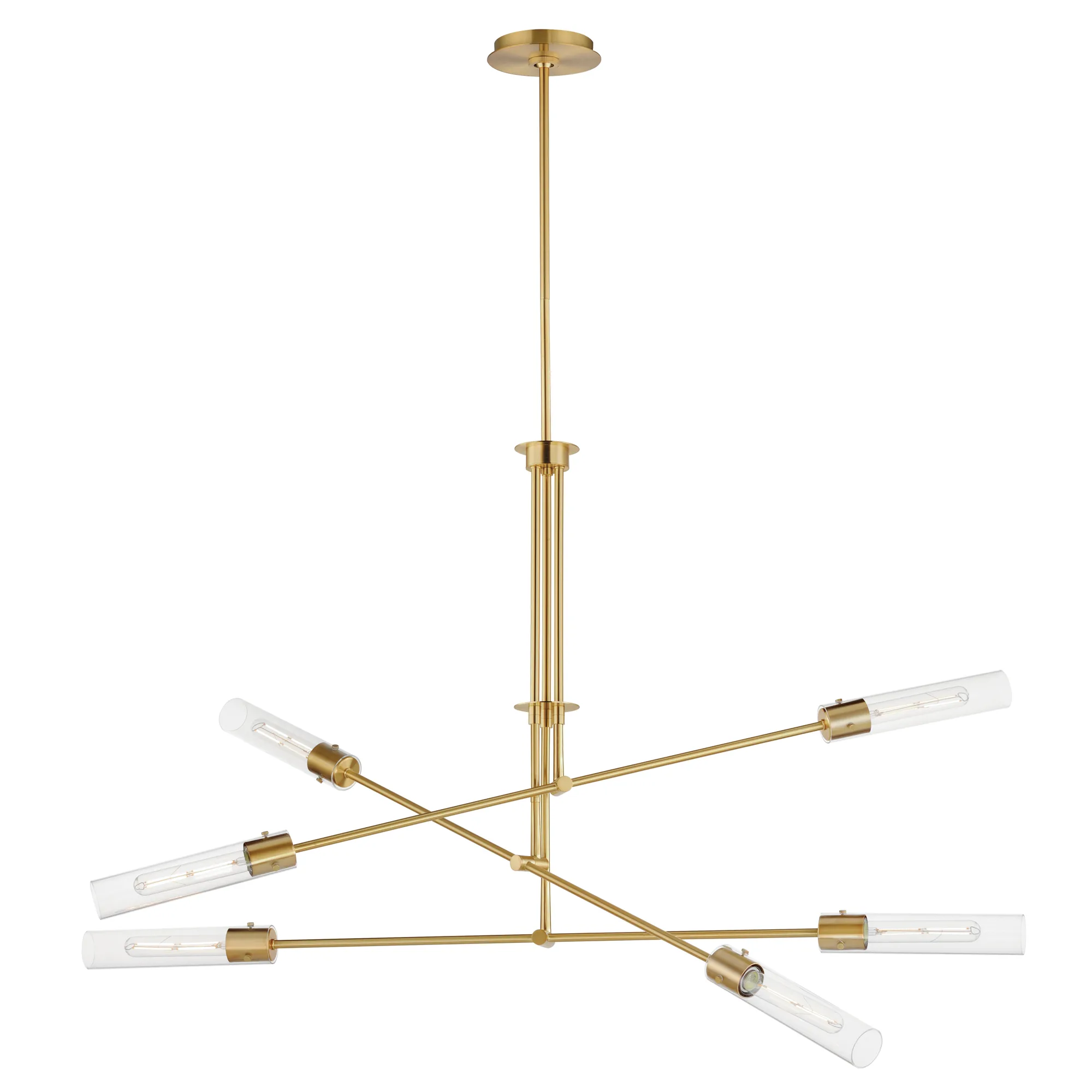 Equilibrium LED Pendant in Natural Aged Brass