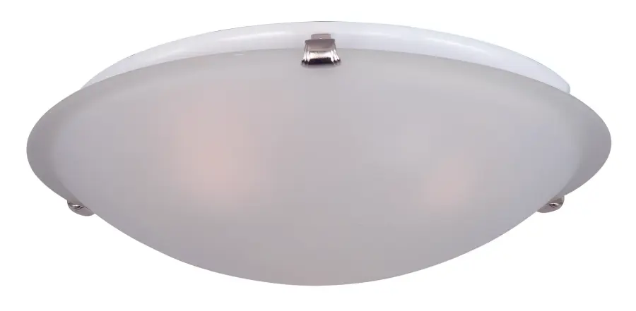 Malaga Three Light Flush Mount in Satin Nickel - Image 2