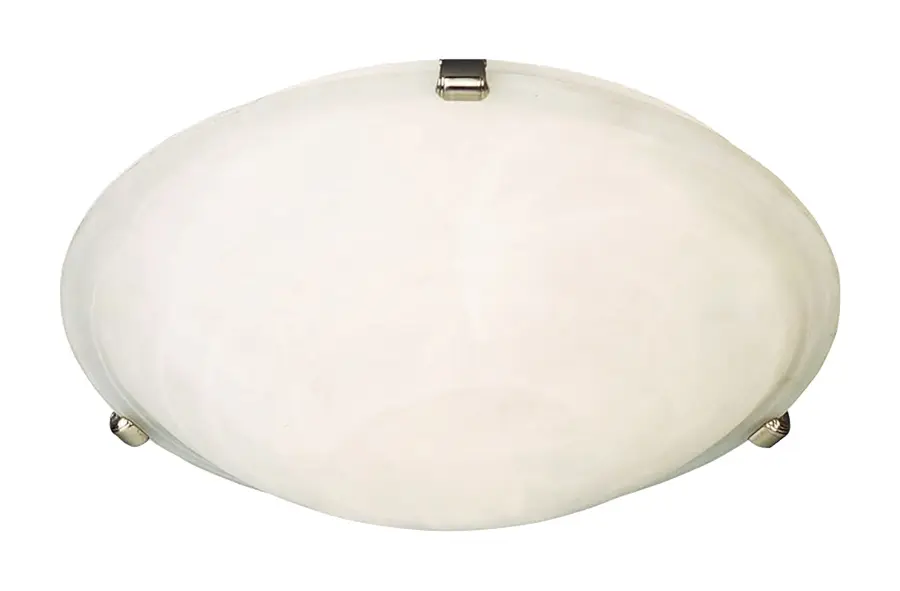 Malaga Three Light Flush Mount in Satin Nickel - Image 1
