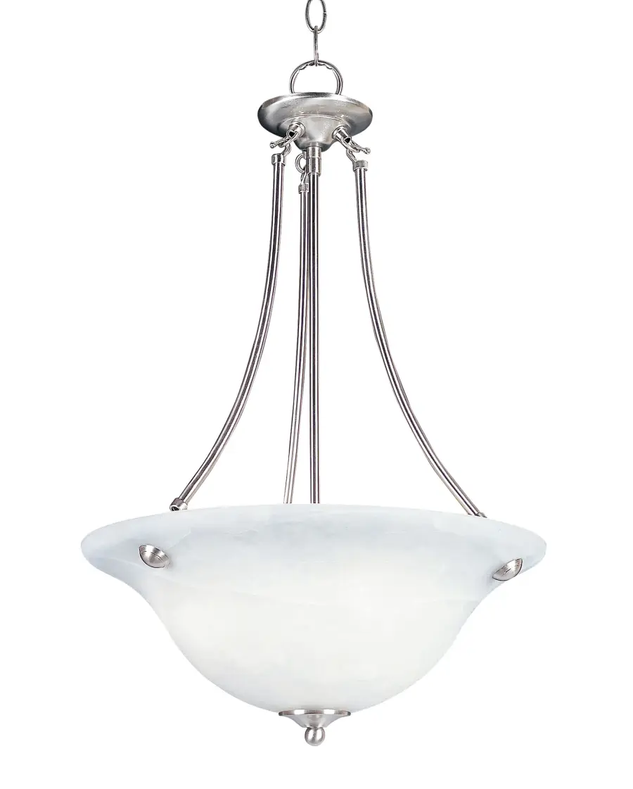 Malaga Three Light Pendant in Satin Nickel - Image 1
