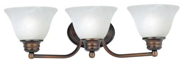 Malaga 3-Light Bath Vanity in Oil Rubbed Bronze - Image 1