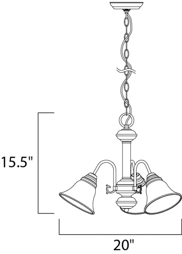 Maxim Lighting's commitment to both the residential lighting and the home building industries will assure you a product line focused on your basic lighting needs. With the Malaga collection you will find quality lighting that is well designed, well priced and readily available. - alternate view