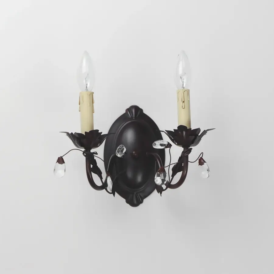Elegante Two Light Wall Sconce in Oil Rubbed Bronze - Image 2