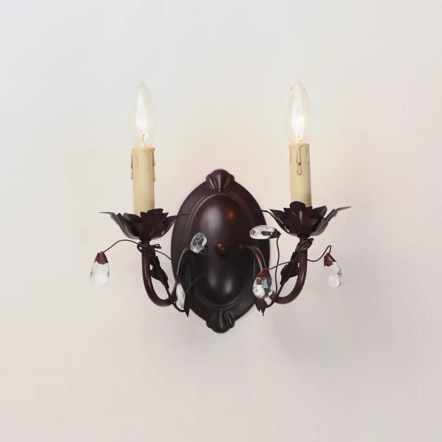 Elegante Two Light Wall Sconce in Oil Rubbed Bronze - Image 3