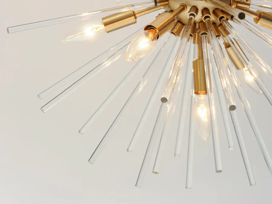 Polaris 12-Light Sputnik Pendant in Satin Brass - Image 4