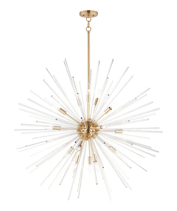 Polaris 16-Light Sputnik Pendant in Satin Brass - Image 1