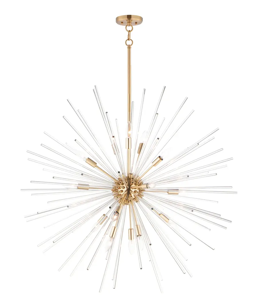 Polaris 16-Light Sputnik Pendant in Satin Brass - Image 1