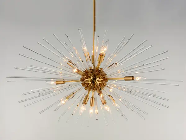 Polaris 16-Light Sputnik Pendant in Satin Brass - Image 2