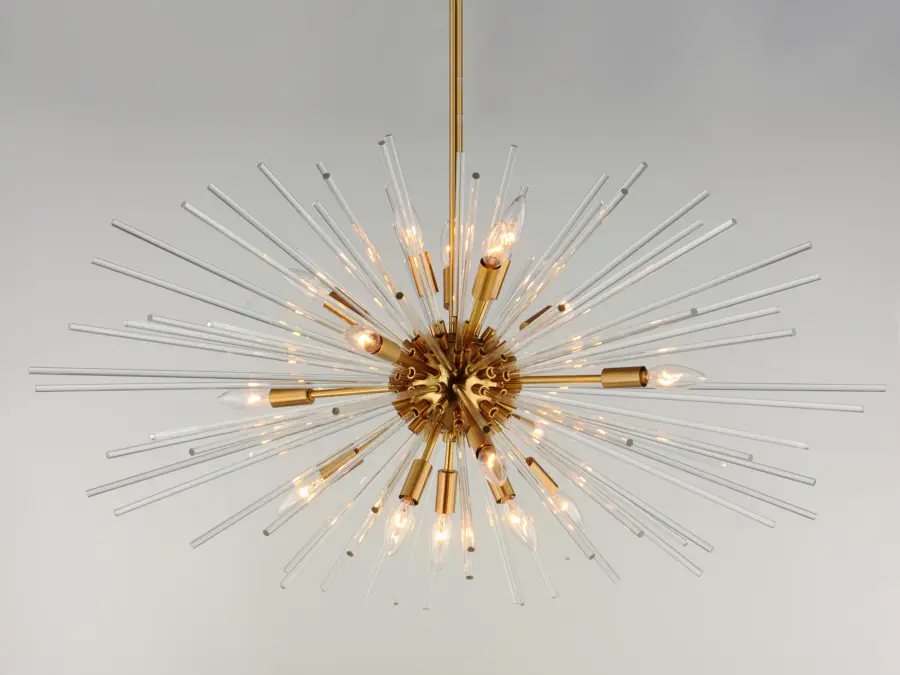 Polaris 16-Light Sputnik Pendant in Satin Brass - Image 2