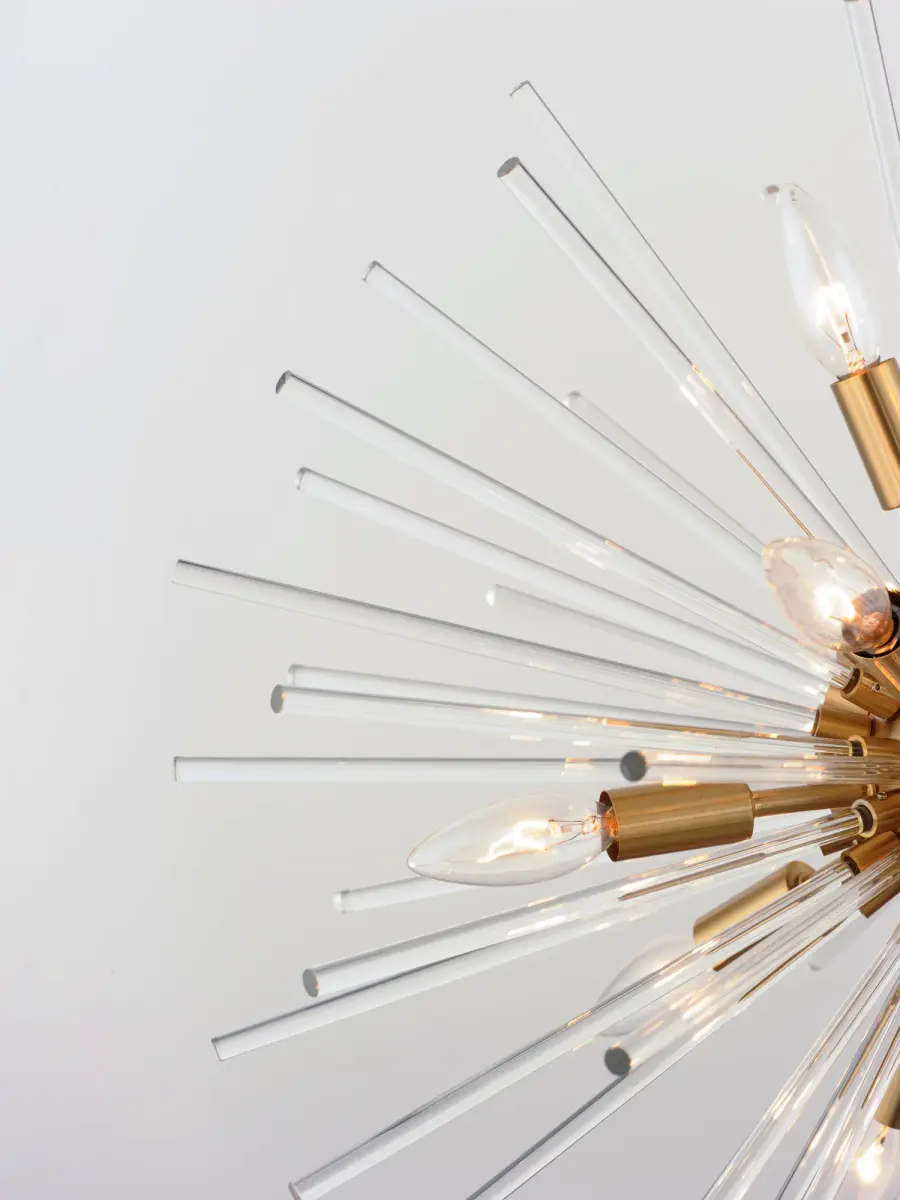 Polaris 16-Light Sputnik Pendant in Satin Brass - Image 3