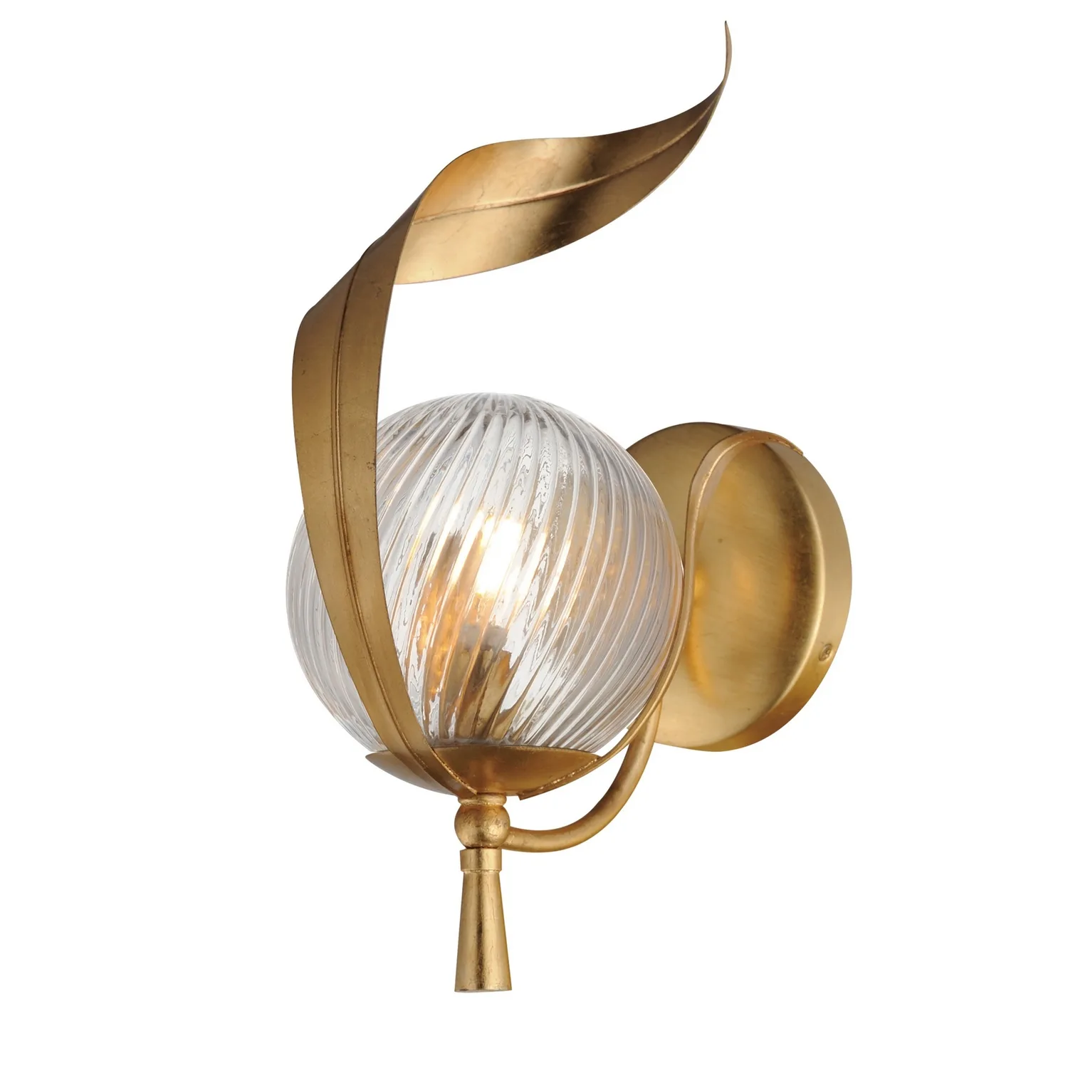 Firenze One Light Wall Sconce in Gold Leaf