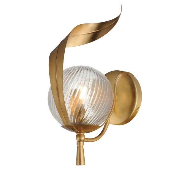 Firenze One Light Wall Sconce in Gold Leaf