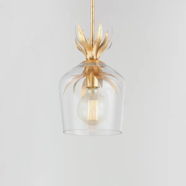 Paloma One Light Pendant in Gold Leaf - Image 3