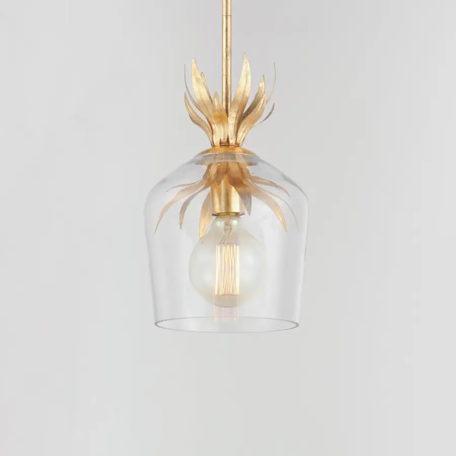Paloma One Light Pendant in Gold Leaf - Image 3