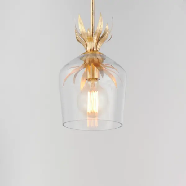 Paloma One Light Pendant in Gold Leaf - Image 4
